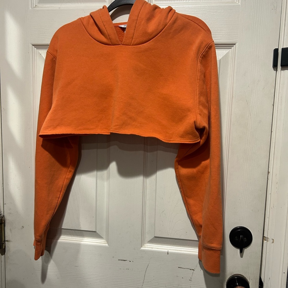 DSG Orange cropped hoodie Size L #croptop #hoodie
